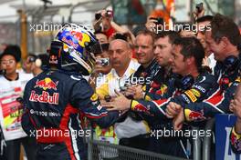 17.04.2011 Shanghai, China,  Mark Webber (AUS), Red Bull Racing  - Formula 1 World Championship, Rd 03, Chinese Grand Prix, Sunday Podium