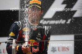 17.04.2011 Shanghai, China,  Mark Webber (AUS), Red Bull Racing  - Formula 1 World Championship, Rd 03, Chinese Grand Prix, Sunday Podium