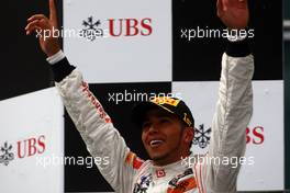 17.04.2011 Shanghai, China,  Lewis Hamilton (GBR), McLaren Mercedes  - Formula 1 World Championship, Rd 03, Chinese Grand Prix, Sunday Podium