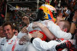 17.04.2011 Shanghai, China,  Lewis Hamilton (GBR), McLaren Mercedes  - Formula 1 World Championship, Rd 03, Chinese Grand Prix, Sunday Podium