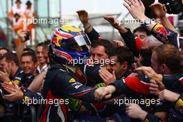 17.04.2011 Shanghai, China,  Mark Webber (AUS), Red Bull Racing  - Formula 1 World Championship, Rd 03, Chinese Grand Prix, Sunday Podium