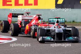 17.04.2011 Shanghai, China,  Michael Schumacher (GER), Mercedes GP  - Formula 1 World Championship, Rd 03, Chinese Grand Prix, Sunday Race