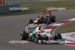 17.04.2011 Shanghai, China,  Michael Schumacher (GER), Mercedes GP  - Formula 1 World Championship, Rd 03, Chinese Grand Prix, Sunday Race