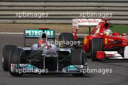 17.04.2011 Shanghai, China,  Michael Schumacher (GER), Mercedes GP  - Formula 1 World Championship, Rd 03, Chinese Grand Prix, Sunday Race