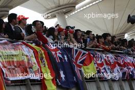 17.04.2011 Shanghai, China,  Fans - Formula 1 World Championship, Rd 03, Chinese Grand Prix, Sunday Race