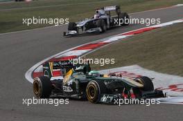 17.04.2011 Shanghai, China,  Heikki Kovalainen (FIN), Team Lotus  - Formula 1 World Championship, Rd 03, Chinese Grand Prix, Sunday Race