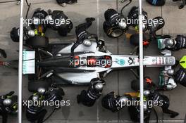 17.04.2011 Shanghai, China,  Michael Schumacher (GER), Mercedes GP  - Formula 1 World Championship, Rd 03, Chinese Grand Prix, Sunday Race