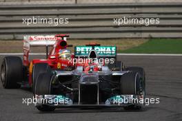 17.04.2011 Shanghai, China,  Michael Schumacher (GER), Mercedes GP  - Formula 1 World Championship, Rd 03, Chinese Grand Prix, Sunday Race