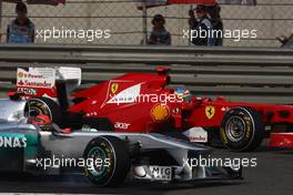 17.04.2011 Shanghai, China,  Michael Schumacher (GER), Mercedes GP  - Formula 1 World Championship, Rd 03, Chinese Grand Prix, Sunday Race