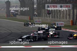 17.04.2011 Shanghai, China,  Rubens Barrichello (BRA), Williams F1 Team  - Formula 1 World Championship, Rd 03, Chinese Grand Prix, Sunday Race