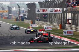 17.04.2011 Shanghai, China,  Jenson Button (GBR), McLaren Mercedes  - Formula 1 World Championship, Rd 03, Chinese Grand Prix, Sunday Race