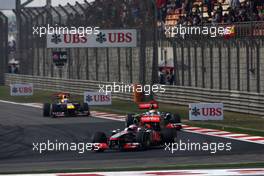 17.04.2011 Shanghai, China,  Jenson Button (GBR), McLaren Mercedes  - Formula 1 World Championship, Rd 03, Chinese Grand Prix, Sunday Race