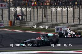 17.04.2011 Shanghai, China,  Michael Schumacher (GER), Mercedes GP  - Formula 1 World Championship, Rd 03, Chinese Grand Prix, Sunday Race