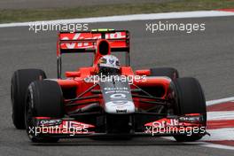 16.04.2011 Shanghai, China,  Jerome d'Ambrosio (BEL), Virgin Racing  - Formula 1 World Championship, Rd 03, Chinese Grand Prix, Saturday Practice