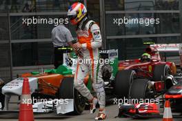 16.04.2011 Shanghai, China,  Paul di Resta (GBR), Force India F1 Team  - Formula 1 World Championship, Rd 03, Chinese Grand Prix, Saturday Qualifying