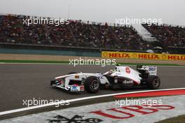 16.04.2011 Shanghai, China,  Sergio Perez (MEX), Sauber F1 Team  - Formula 1 World Championship, Rd 03, Chinese Grand Prix, Saturday Qualifying