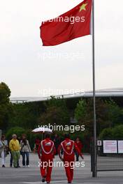 16.04.2011 Shanghai, China,  Paddock atmosphere - Formula 1 World Championship, Rd 03, Chinese Grand Prix, Saturday