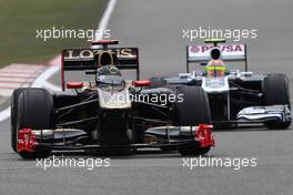 16.04.2011 Shanghai, China,  Nick Heidfeld (GER), Lotus Renault F1 Team  - Formula 1 World Championship, Rd 03, Chinese Grand Prix, Saturday Practice