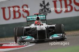 16.04.2011 Shanghai, China,  Michael Schumacher (GER), Mercedes GP  - Formula 1 World Championship, Rd 03, Chinese Grand Prix, Saturday Qualifying