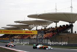 16.04.2011 Shanghai, China,  Adrian Sutil (GER), Force India  - Formula 1 World Championship, Rd 03, Chinese Grand Prix, Saturday Qualifying