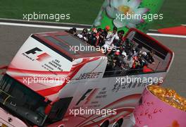 17.04.2011 Shanghai, China,  Drivers parade - Formula 1 World Championship, Rd 03, Chinese Grand Prix, Sunday