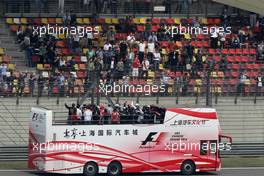 17.04.2011 Shanghai, China,  Drivers parade - Formula 1 World Championship, Rd 03, Chinese Grand Prix, Sunday