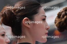 17.04.2011 Shanghai, China,  Grid girl - Formula 1 World Championship, Rd 03, Chinese Grand Prix, Sunday