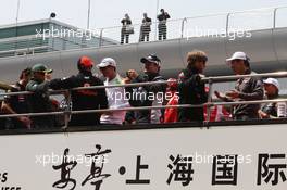 17.04.2011 Shanghai, China,  Drivers parade - Formula 1 World Championship, Rd 03, Chinese Grand Prix, Sunday