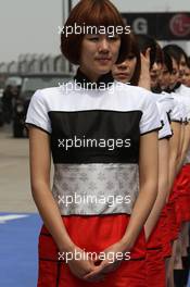 17.04.2011 Shanghai, China,  Grid girl - Formula 1 World Championship, Rd 03, Chinese Grand Prix, Sunday