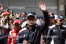 17.04.2011 Shanghai, China,  Rubens Barrichello (BRA), Williams F1 Team  - Formula 1 World Championship, Rd 03, Chinese Grand Prix, Sunday