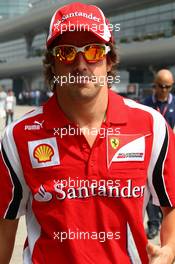 14.04.2011 Shanghai, China,  Fernando Alonso (ESP), Scuderia Ferrari  - Formula 1 World Championship, Rd 03, Chinese Grand Prix, Thursday