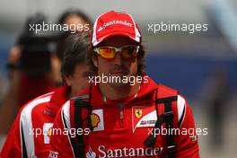 14.04.2011 Shanghai, China,  Fernando Alonso (ESP), Scuderia Ferrari  - Formula 1 World Championship, Rd 03, Chinese Grand Prix, Thursday