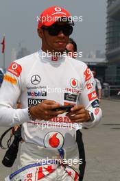 14.04.2011 Shanghai, China,  Lewis Hamilton (GBR), McLaren Mercedes  - Formula 1 World Championship, Rd 03, Chinese Grand Prix, Thursday