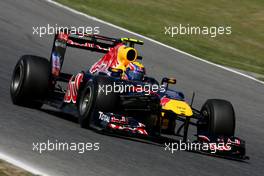 20.05.2011 Barcelona, Spain,  Mark Webber (AUS), Red Bull Racing  - Formula 1 World Championship, Rd 05, Spainish Grand Prix, Friday Practice