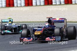 20.05.2011 Barcelona, Spain,  Sebastien Buemi (SUI), Scuderia Toro Rosso  - Formula 1 World Championship, Rd 05, Spainish Grand Prix, Friday Practice