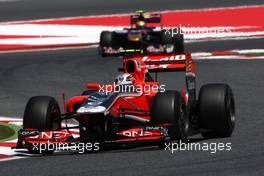 20.05.2011 Barcelona, Spain,  Jérôme d'Ambrosio (BEL), Marussia Virgin Racing, MVR-02 - Formula 1 World Championship, Rd 05, Spainish Grand Prix, Friday Practice