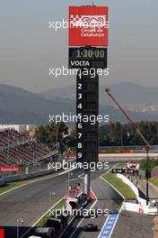 20.05.2011 Barcelona, Spain,  The pitlane - Formula 1 World Championship, Rd 05, Spainish Grand Prix, Friday Practice