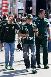 20.05.2011 Barcelona, Spain,  Jarno Trulli (ITA), Team Lotus, Heikki Kovalainen (FIN), Team Lotus - Formula 1 World Championship, Rd 05, Spainish Grand Prix, Friday