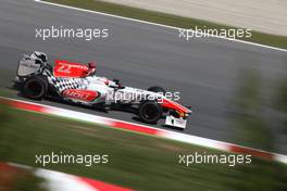 20.05.2011 Barcelona, Spain,  Narain Karthikeyan (IND), Hispania Racing Team, HRT  - Formula 1 World Championship, Rd 05, Spainish Grand Prix, Friday Practice