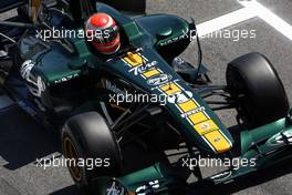 20.05.2011 Barcelona, Spain,  Jarno Trulli (ITA), Team Lotus - Formula 1 World Championship, Rd 05, Spainish Grand Prix, Friday Practice