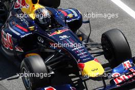 20.05.2011 Barcelona, Spain,  Sebastian Vettel (GER), Red Bull Racing - Formula 1 World Championship, Rd 05, Spainish Grand Prix, Friday