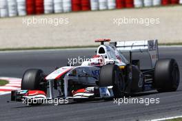 20.05.2011 Barcelona, Spain,  Kamui Kobayashi (JAP), Sauber F1 Team  - Formula 1 World Championship, Rd 05, Spainish Grand Prix, Friday Practice