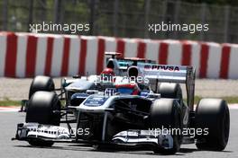 20.05.2011 Barcelona, Spain,  Rubens Barrichello (BRA), AT&T Williams, Michael Schumacher (GER), Mercedes GP Petronas F1 Team - Formula 1 World Championship, Rd 05, Spainish Grand Prix, Friday Practice