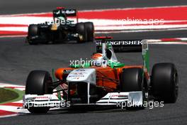 20.05.2011 Barcelona, Spain,  Adrian Sutil (GER), Force India F1 Team, VJM-04 - Formula 1 World Championship, Rd 05, Spainish Grand Prix, Friday Practice