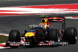 20.05.2011 Barcelona, Spain,  Mark Webber (AUS), Red Bull Racing, RB7 - Formula 1 World Championship, Rd 05, Spainish Grand Prix, Friday Practice