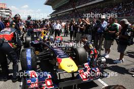 22.05.2011 Barcelona, Spain,  Sebastian Vettel (GER), Red Bull Racing - Formula 1 World Championship, Rd 05, Spainish Grand Prix, Sunday Pre-Race Grid