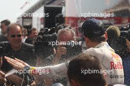 22.05.2011 Barcelona, Spain,  Sebastian Vettel (GER), Red Bull Racing  - Formula 1 World Championship, Rd 05, Spainish Grand Prix, Sunday Podium