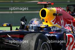 22.05.2011 Barcelona, Spain,  Sebastian Vettel (GER), Red Bull Racing  - Formula 1 World Championship, Rd 05, Spainish Grand Prix, Sunday Podium