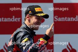 22.05.2011 Barcelona, Spain,  Sebastian Vettel (GER), Red Bull Racing - Formula 1 World Championship, Rd 05, Spainish Grand Prix, Sunday Podium