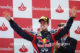 22.05.2011 Barcelona, Spain,  Sebastian Vettel (GER), Red Bull Racing - Formula 1 World Championship, Rd 05, Spainish Grand Prix, Sunday Podium